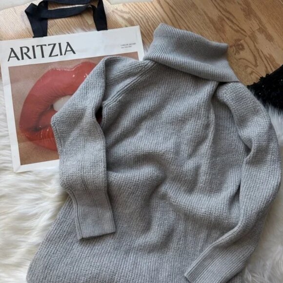 Aritzia Wilfred Grey Wool Sweater Small - Picture 1 of 3